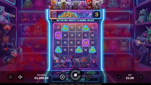 Stitchers Get Stitches Hold N Win bonus with value symbols