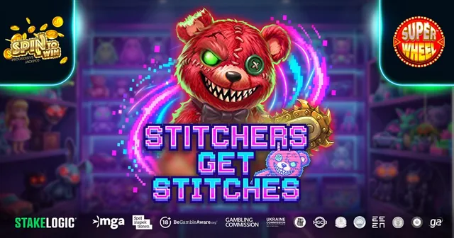 Stitchers Get Stitches slot logo by Stakelogic